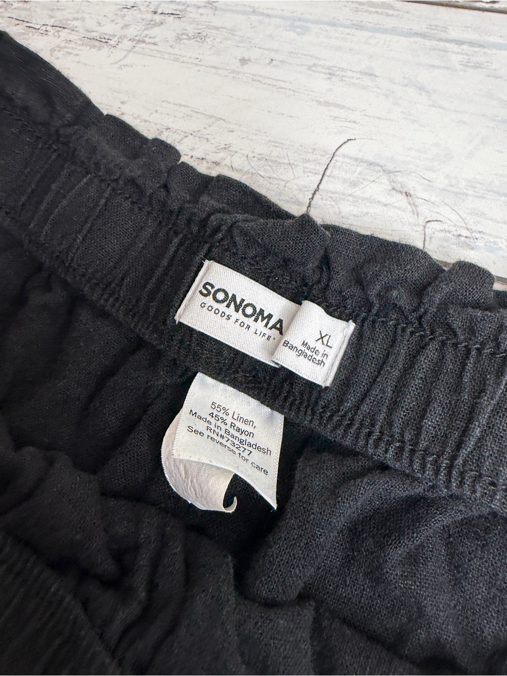 Sonoma Black Shorts with Drawstring Waist - Picture 3 of 3